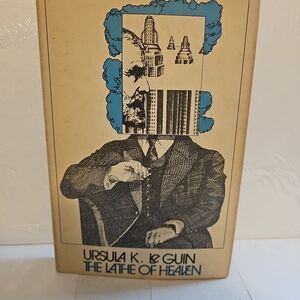 The Lathe of Heaven, by Ursula K. LeGuin-1971-1st BCE, Vtg, Hardcover Book w/ DJ